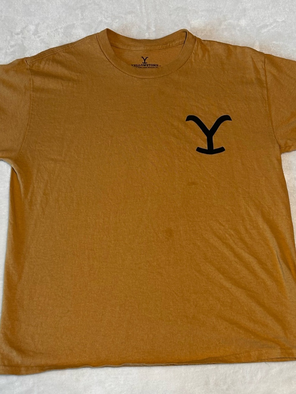 Yellowstone Short-Sleeve Crew Tee in Mustard